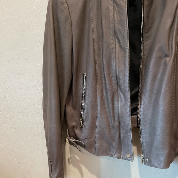 ZARA LEATHER JACKET - Picture 3 of 9
